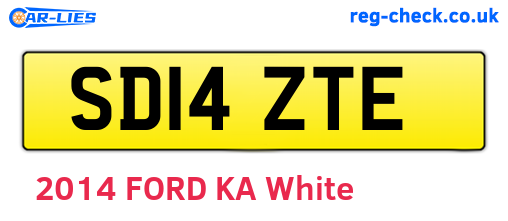 SD14ZTE are the vehicle registration plates.