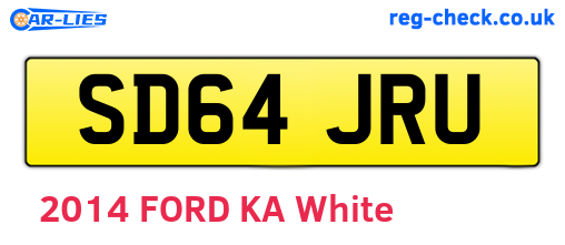 SD64JRU are the vehicle registration plates.