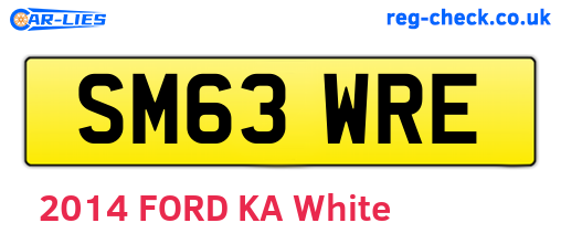 SM63WRE are the vehicle registration plates.