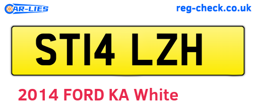 ST14LZH are the vehicle registration plates.
