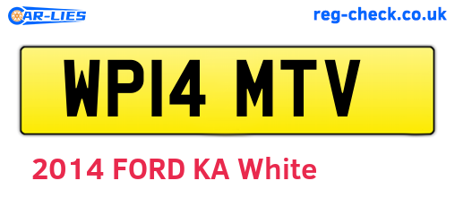WP14MTV are the vehicle registration plates.