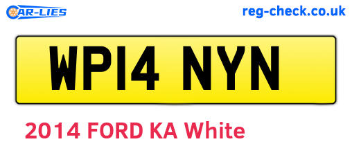 WP14NYN are the vehicle registration plates.