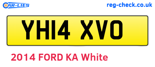 YH14XVO are the vehicle registration plates.