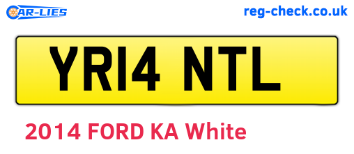 YR14NTL are the vehicle registration plates.
