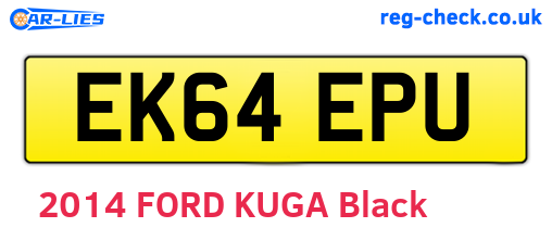 EK64EPU are the vehicle registration plates.
