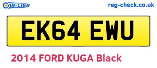 EK64EWU are the vehicle registration plates.