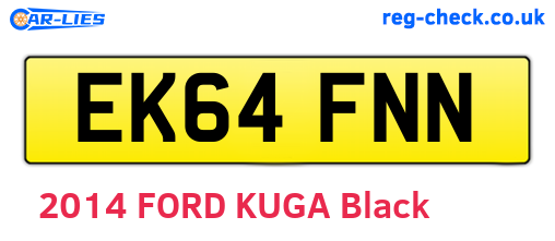 EK64FNN are the vehicle registration plates.