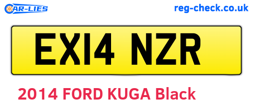 EX14NZR are the vehicle registration plates.