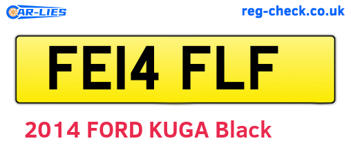 FE14FLF are the vehicle registration plates.