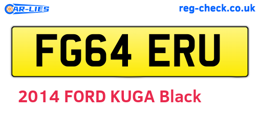 FG64ERU are the vehicle registration plates.
