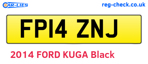 FP14ZNJ are the vehicle registration plates.
