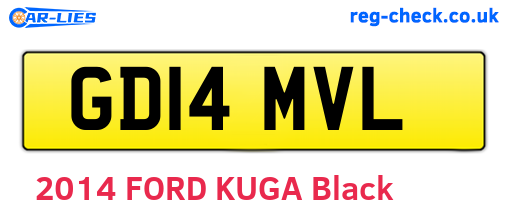 GD14MVL are the vehicle registration plates.