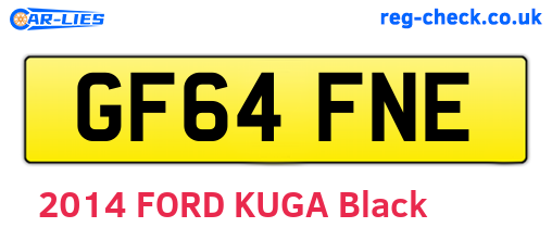 GF64FNE are the vehicle registration plates.