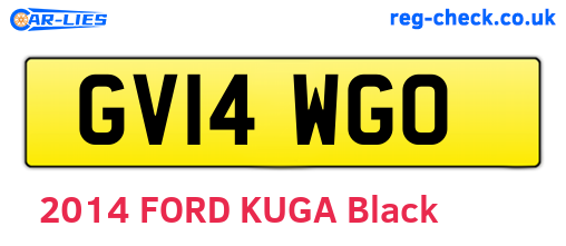 GV14WGO are the vehicle registration plates.
