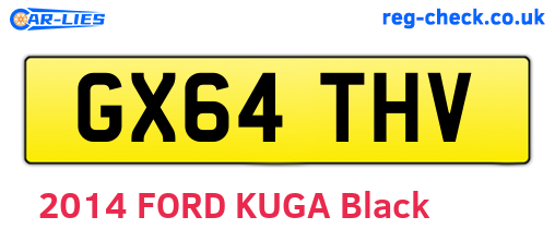 GX64THV are the vehicle registration plates.