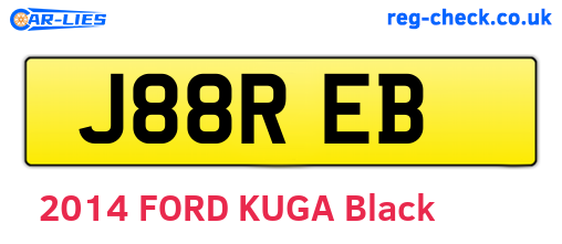 J88REB are the vehicle registration plates.