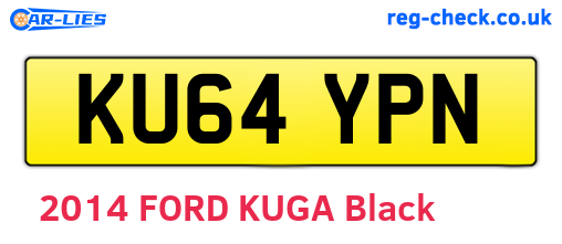 KU64YPN are the vehicle registration plates.