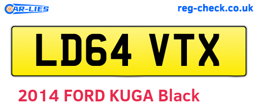 LD64VTX are the vehicle registration plates.