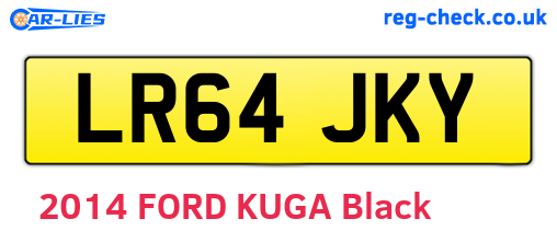 LR64JKY are the vehicle registration plates.
