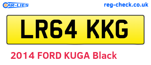 LR64KKG are the vehicle registration plates.