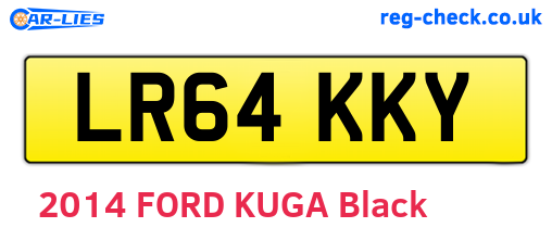 LR64KKY are the vehicle registration plates.