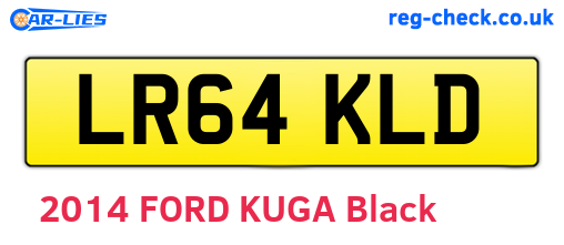 LR64KLD are the vehicle registration plates.