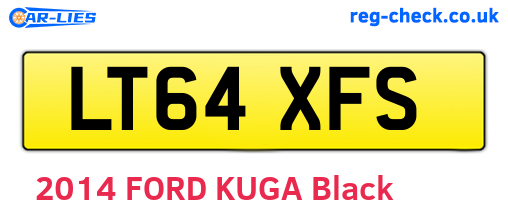 LT64XFS are the vehicle registration plates.