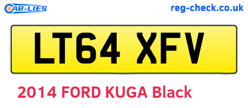 LT64XFV are the vehicle registration plates.