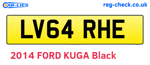 LV64RHE are the vehicle registration plates.