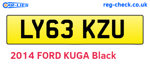 LY63KZU are the vehicle registration plates.