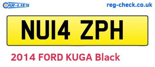 NU14ZPH are the vehicle registration plates.