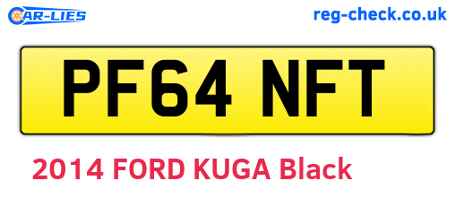 PF64NFT are the vehicle registration plates.