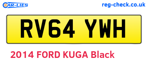 RV64YWH are the vehicle registration plates.