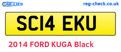 SC14EKU are the vehicle registration plates.
