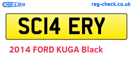 SC14ERY are the vehicle registration plates.