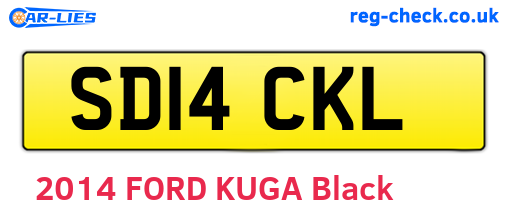 SD14CKL are the vehicle registration plates.
