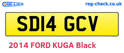 SD14GCV are the vehicle registration plates.