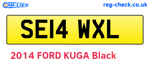 SE14WXL are the vehicle registration plates.