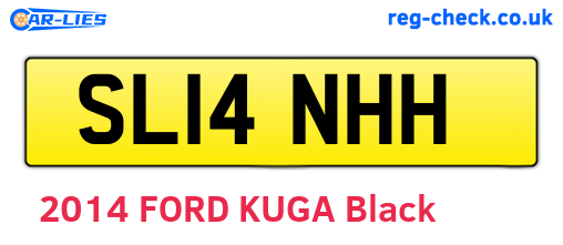 SL14NHH are the vehicle registration plates.
