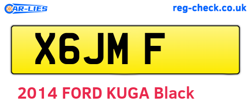 X6JMF are the vehicle registration plates.