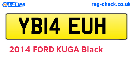 YB14EUH are the vehicle registration plates.