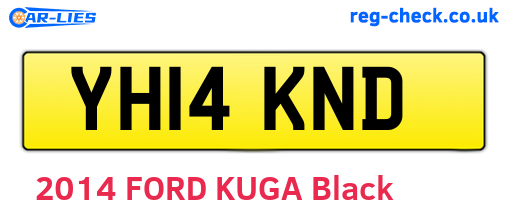 YH14KND are the vehicle registration plates.