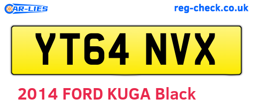 YT64NVX are the vehicle registration plates.