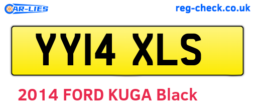 YY14XLS are the vehicle registration plates.