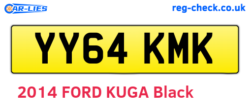 YY64KMK are the vehicle registration plates.