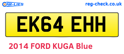 EK64EHH are the vehicle registration plates.