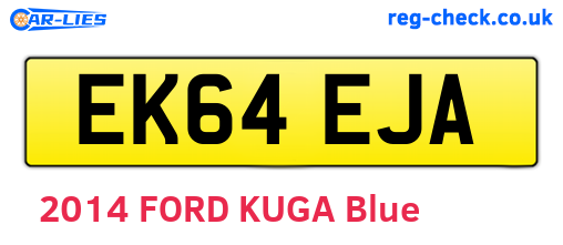 EK64EJA are the vehicle registration plates.