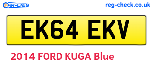 EK64EKV are the vehicle registration plates.