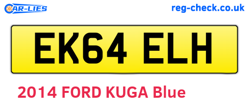 EK64ELH are the vehicle registration plates.