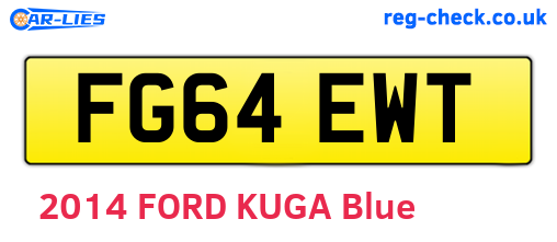 FG64EWT are the vehicle registration plates.